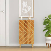 Thumbnail for Beistellschrank Braun und Schwarz 40x33,5x75 Massivholz Mango