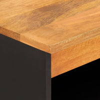 Thumbnail for Beistellschrank Braun und Schwarz 60x33,5x75cm Massivholz Mango