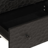 Thumbnail for Beistellschrank Schwarz 60x33x75 cm Massivholz Mango