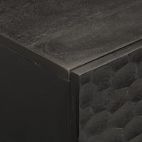 Thumbnail for Couchtisch Schwarz 80x50x40 cm Massivholz Mango
