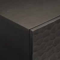 Thumbnail for Couchtisch Schwarz 100x54x40 cm Massivholz Mango