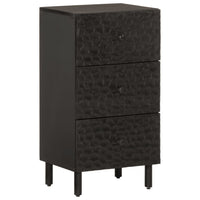 Thumbnail for Beistellschrank Schwarz 40x33x75 cm Massivholz Mango