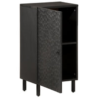 Thumbnail for Beistellschrank Schwarz 40x33x75 cm Massivholz Mango