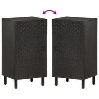 Thumbnail for Beistellschrank Schwarz 40x33x75 cm Massivholz Mango
