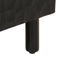 Thumbnail for Beistellschrank Schwarz 40x33x75 cm Massivholz Mango