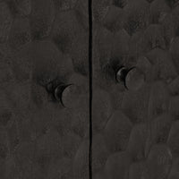Thumbnail for Beistellschrank Schwarz 60x33x75 cm Massivholz Mango