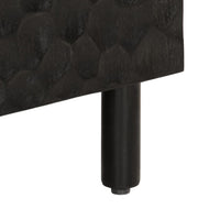 Thumbnail for Beistellschrank Schwarz 60x33x75 cm Massivholz Mango
