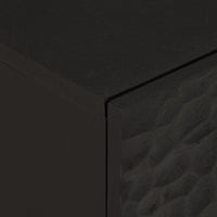 Thumbnail for Beistellschrank Schwarz 80x33x75 cm Massivholz Mango