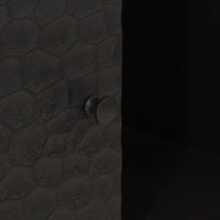 Thumbnail for Beistellschrank Schwarz 80x33x75 cm Massivholz Mango