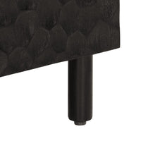 Thumbnail for Beistellschrank Schwarz 90x33x75 cm Massivholz Mango