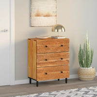 Thumbnail for Beistellschrank 60x33x75 cm Massivholz Akazie