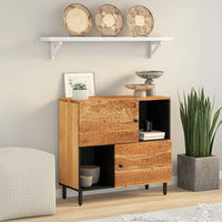 Thumbnail for Beistellschrank 80x33x75 cm Massivholz Akazie