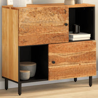 Thumbnail for Beistellschrank 80x33x75 cm Massivholz Akazie