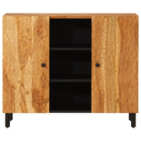 Thumbnail for Beistellschrank 90x33x75 cm Massivholz Akazie