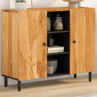 Thumbnail for Beistellschrank 90x33x75 cm Massivholz Akazie