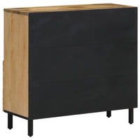 Thumbnail for Beistellschrank 80x33x75 cm Massivholz Mango