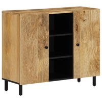 Thumbnail for Beistellschrank 90x33x75 cm Massivholz Mango
