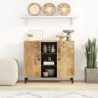 Thumbnail for Beistellschrank 90x33x75 cm Massivholz Mango
