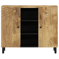 Thumbnail for Beistellschrank 90x33x75 cm Massivholz Mango
