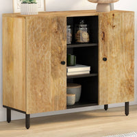 Thumbnail for Beistellschrank 90x33x75 cm Massivholz Mango