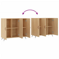 Thumbnail for Sideboard Sonoma-Eiche 90x34x80 cm Holzwerkstoff
