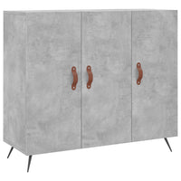 Thumbnail for Sideboard Betongrau 90x34x80 cm Holzwerkstoff