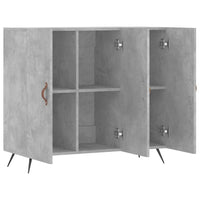 Thumbnail for Sideboard Betongrau 90x34x80 cm Holzwerkstoff