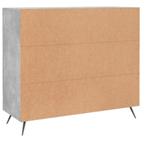 Thumbnail for Sideboard Betongrau 90x34x80 cm Holzwerkstoff