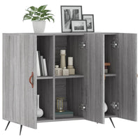 Thumbnail for Sideboard Grau Sonoma 90x34x80 cm Holzwerkstoff