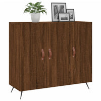 Thumbnail for Sideboard Braun Eichen-Optik 90x34x80 cm Holzwerkstoff