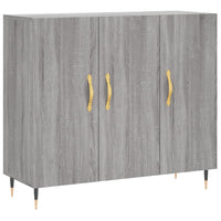 Thumbnail for Sideboard Grau Sonoma 90x34x80 cm Holzwerkstoff