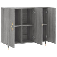 Thumbnail for Sideboard Grau Sonoma 90x34x80 cm Holzwerkstoff