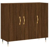 Thumbnail for Sideboard Braun Eichen-Optik 90x34x80 cm Holzwerkstoff