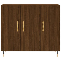 Thumbnail for Sideboard Braun Eichen-Optik 90x34x80 cm Holzwerkstoff