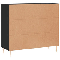 Thumbnail for Sideboard Schwarz 90x34x80 cm Holzwerkstoff
