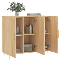Thumbnail for Sideboard Sonoma-Eiche 90x34x80 cm Holzwerkstoff