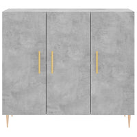 Thumbnail for Sideboard Betongrau 90x34x80 cm Holzwerkstoff