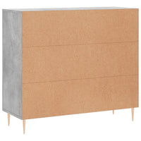 Thumbnail for Sideboard Betongrau 90x34x80 cm Holzwerkstoff