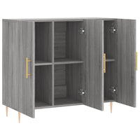 Thumbnail for Sideboard Grau Sonoma 90x34x80 cm Holzwerkstoff