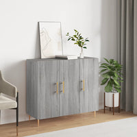 Thumbnail for Sideboard Grau Sonoma 90x34x80 cm Holzwerkstoff
