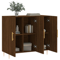 Thumbnail for Sideboard Braun Eichen-Optik 90x34x80 cm Holzwerkstoff