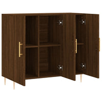 Thumbnail for Sideboard Braun Eichen-Optik 90x34x80 cm Holzwerkstoff