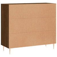 Thumbnail for Sideboard Braun Eichen-Optik 90x34x80 cm Holzwerkstoff