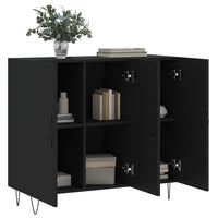 Thumbnail for Sideboard Schwarz 90x34x80 cm Holzwerkstoff