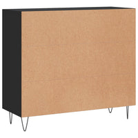 Thumbnail for Sideboard Schwarz 90x34x80 cm Holzwerkstoff