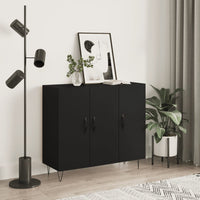 Thumbnail for Sideboard Schwarz 90x34x80 cm Holzwerkstoff