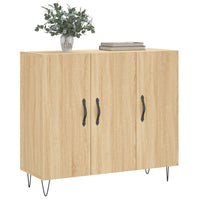 Thumbnail for Sideboard Sonoma-Eiche 90x34x80 cm Holzwerkstoff
