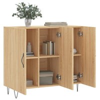 Thumbnail for Sideboard Sonoma-Eiche 90x34x80 cm Holzwerkstoff