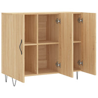 Thumbnail for Sideboard Sonoma-Eiche 90x34x80 cm Holzwerkstoff