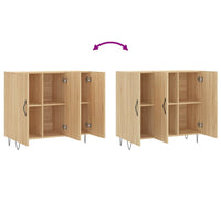 Thumbnail for Sideboard Sonoma-Eiche 90x34x80 cm Holzwerkstoff